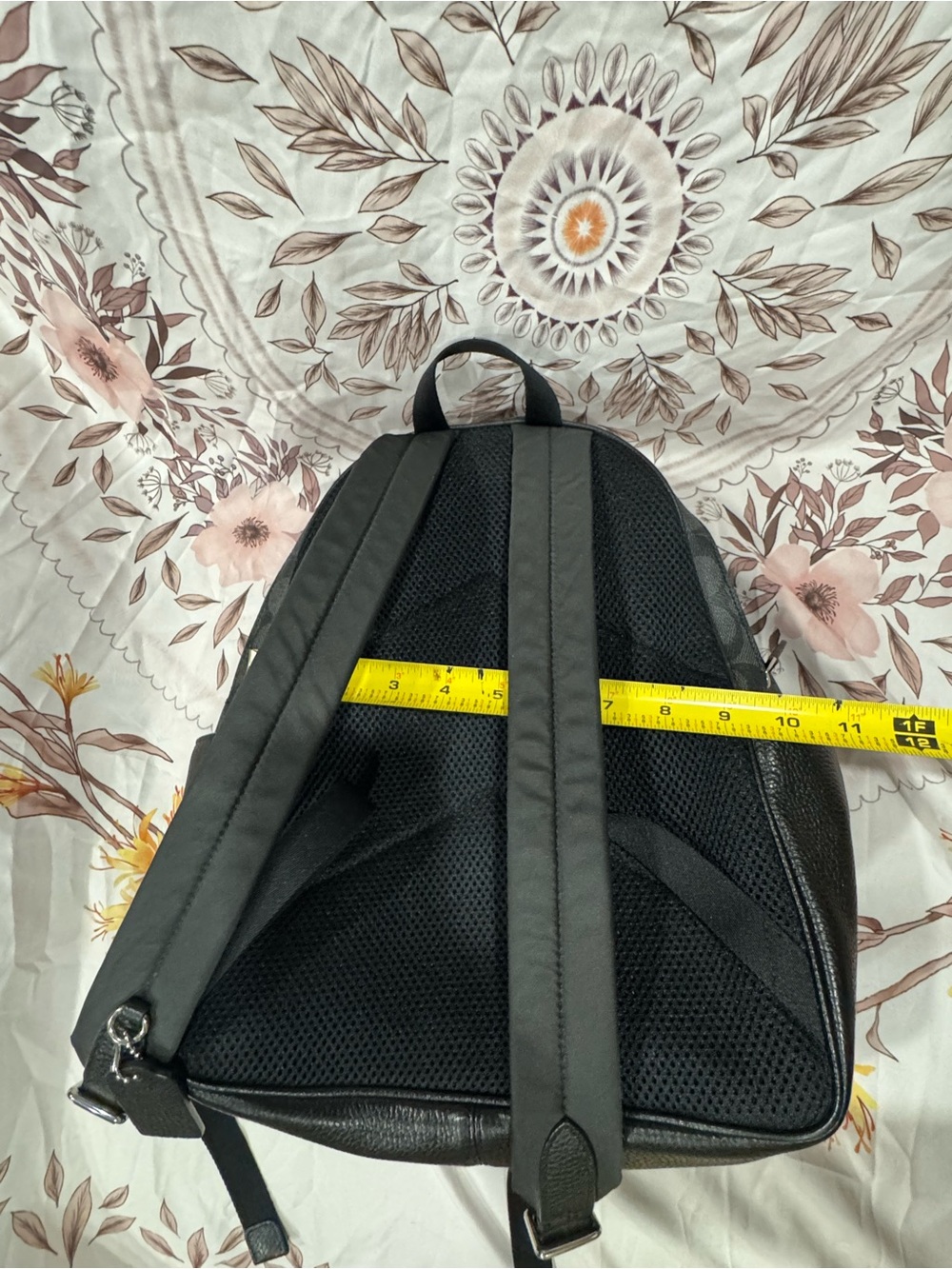 Coach Black Signature Logo Backpack - Picture 11 of 12